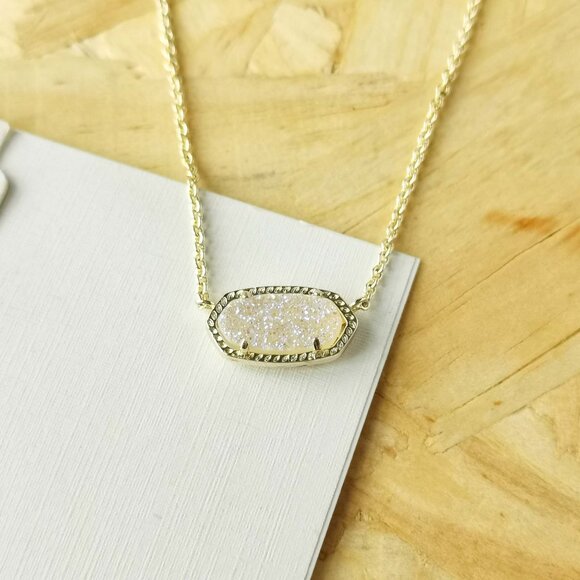 Kendra Scott Jewelry - NEW Kendra Scott Elisa Drusy Necklace Gold